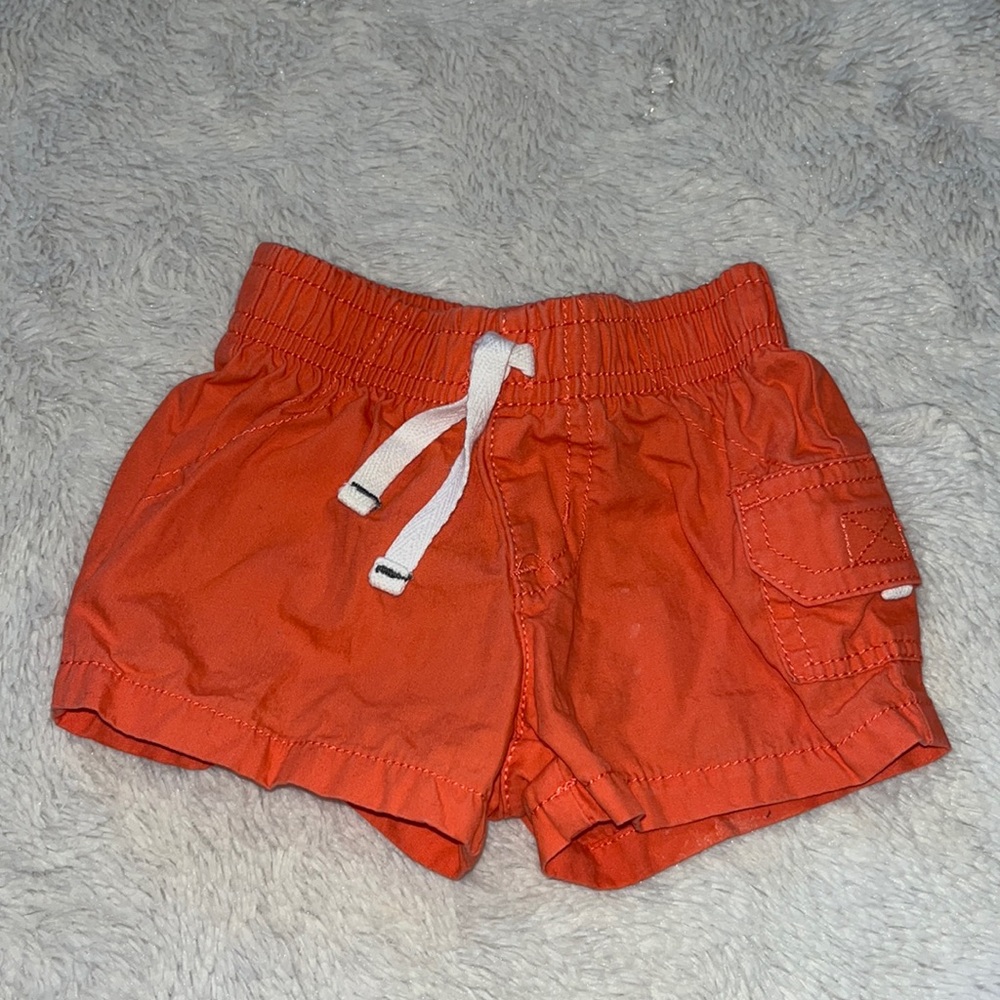 (3 for $10) carters orange shorts